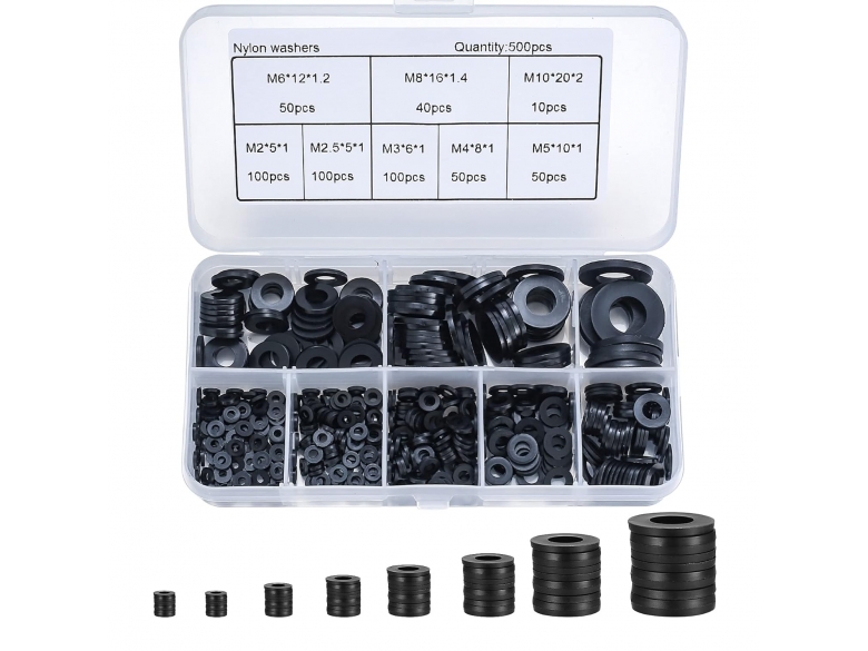 sourcing map 30St PTFE Flache Unterlegscheiben Dichtung 22mm AD 15mm ID 2mm Dicke Weiß
